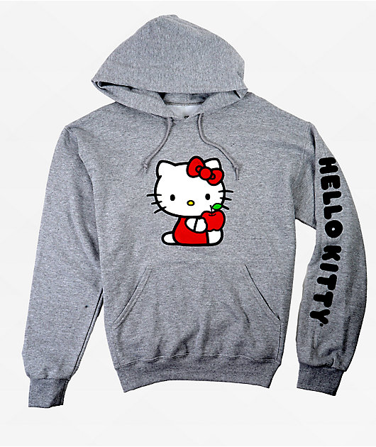 Hello Kitty Apple Grey Hoodie | Zumiez