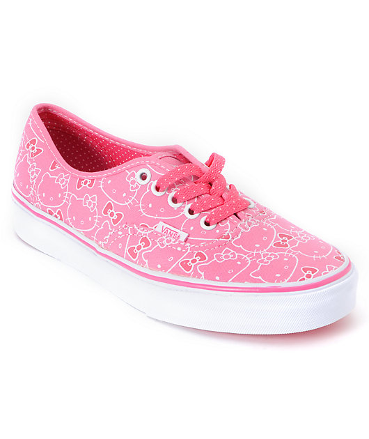 Hello Kitty Vans Hawaiian Pink Authentic Shoes | Zumiez