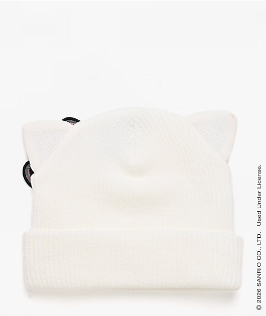 Hello Kitty x 686 Tall White Beanie