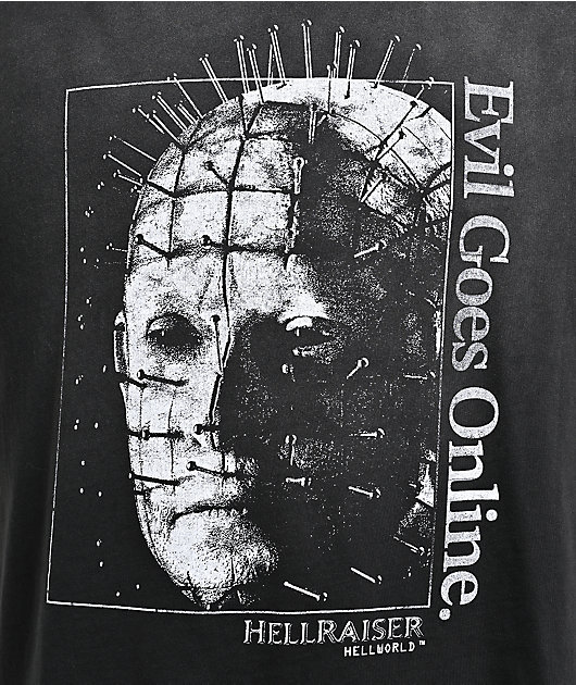 Hellraiser Hellworld Online Black Wash T-Shirt
