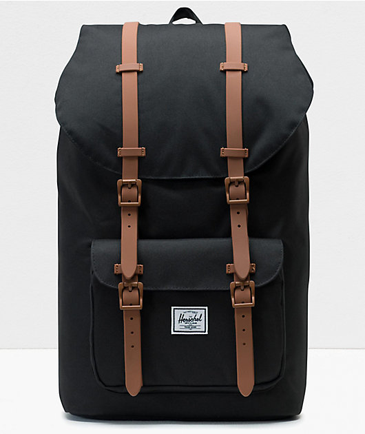 Herschel Little America Black & Saddle Backpack