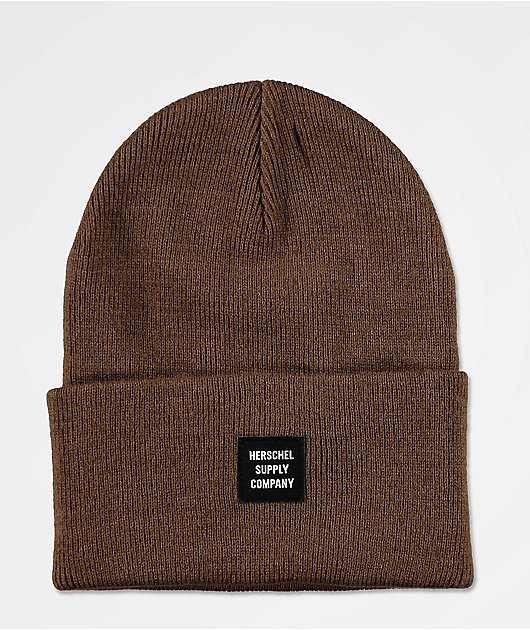 herschel brown beanie