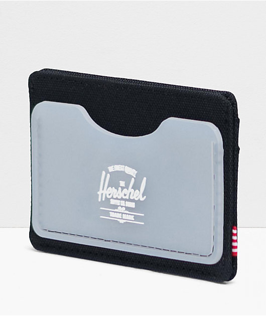 Herschel Supply Co. Charlie Black & Clear Rubber Cardholder Wallet