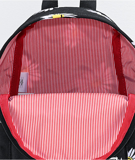 Herschel Supply Co. Classic Daisies Black Mini Backpack