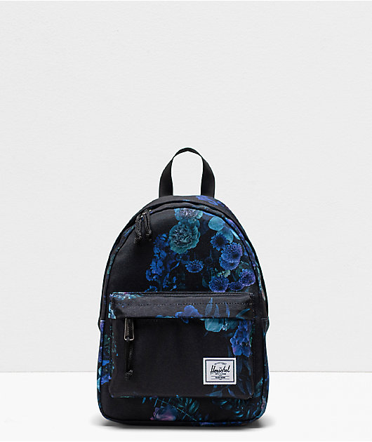 Herschel Supply Co Backpack Floral Black Herschel Supply Co. Classic Sunlight Floral Mini Backpack  main image 2