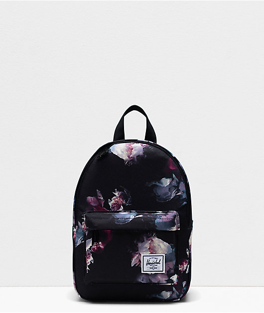 Sturdy Eat dinner Any time Herschel Supply Co. Classic Gothic Floral Black Mini Backpack