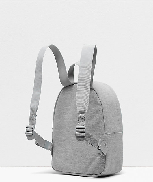 grey small backpack