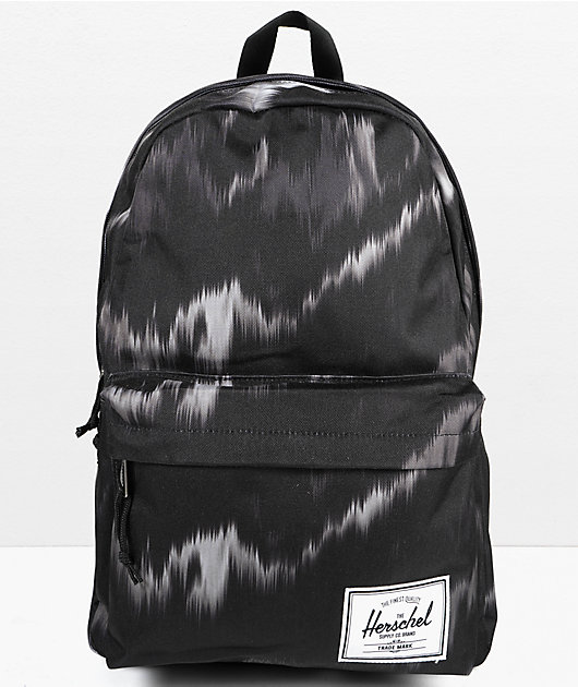herschel backpack black and white Herschel Supply Co. Classic XL Blurred Ikat Black & White Backpack