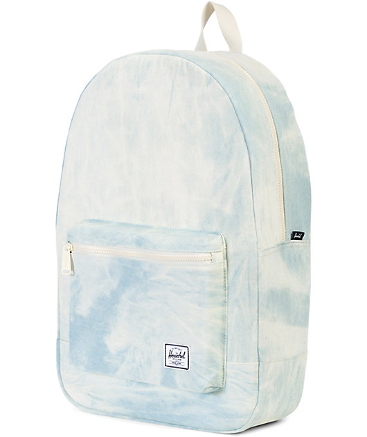 herschel bleached denim backpack