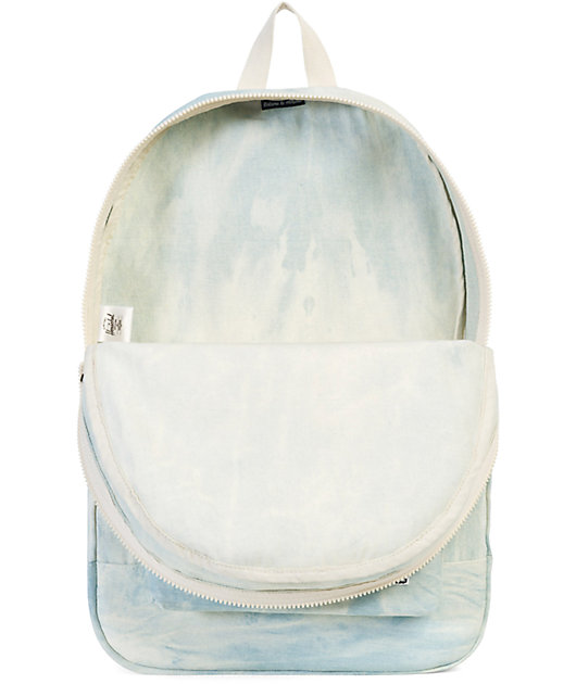 herschel bleached denim backpack