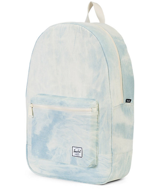 herschel bleached denim backpack