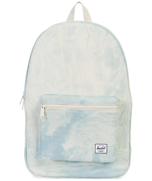 herschel bleached denim backpack