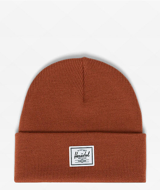 Herschel Supply Co. Elmer Chutney Orange Beanie | Zumiez display picture 3
