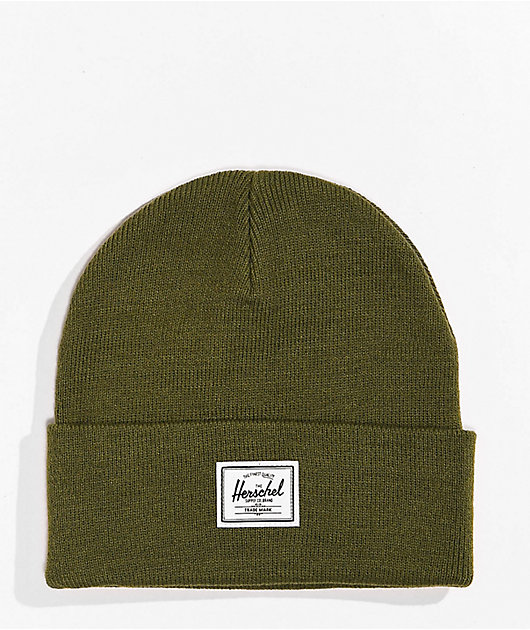 green herschel beanie