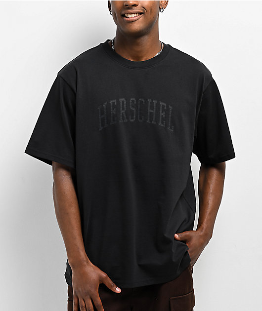 ●THE FAQULTEE Herschel Supply Co. Faculty Black T-Shirt | Zumiez