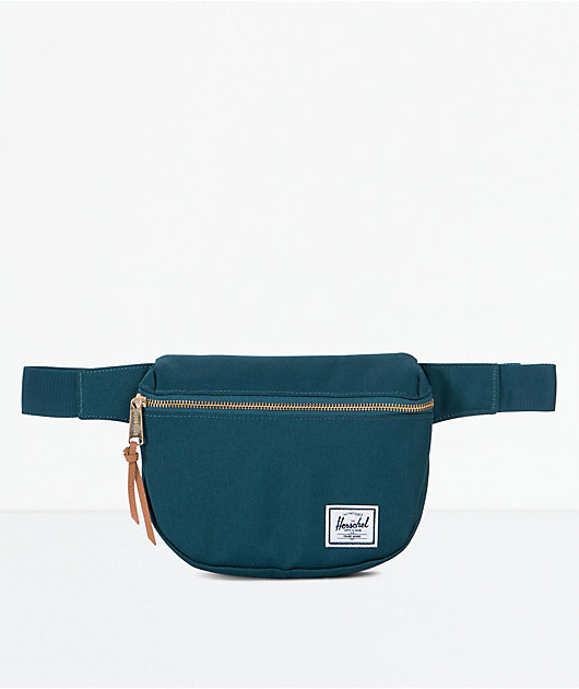 teal fanny pack