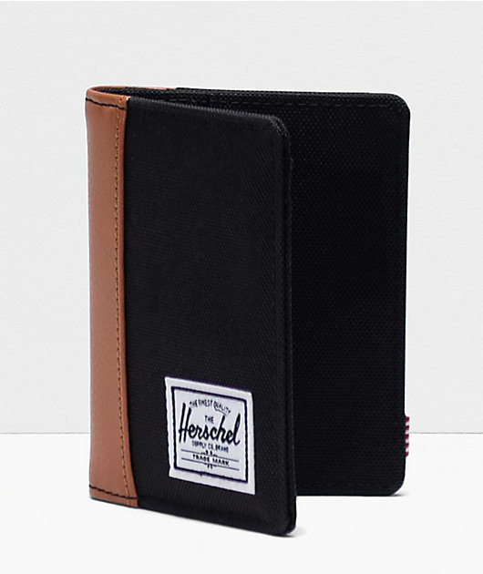 Herschel Supply Co. Gordon Black Canvas Bifold Wallet