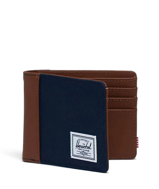 Herschel Supply Co. Hank Navy & Tan Bifold Wallet