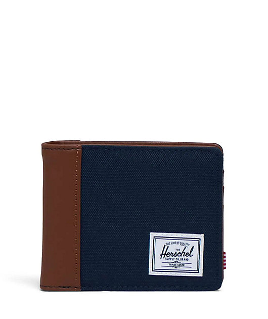 Herschel Supply Co. Hank Navy & Tan Bifold Wallet
