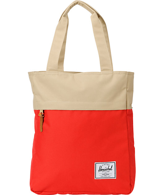 Herschel Supply Co. Harvest Red & Tan Tote Bag | Zumiez