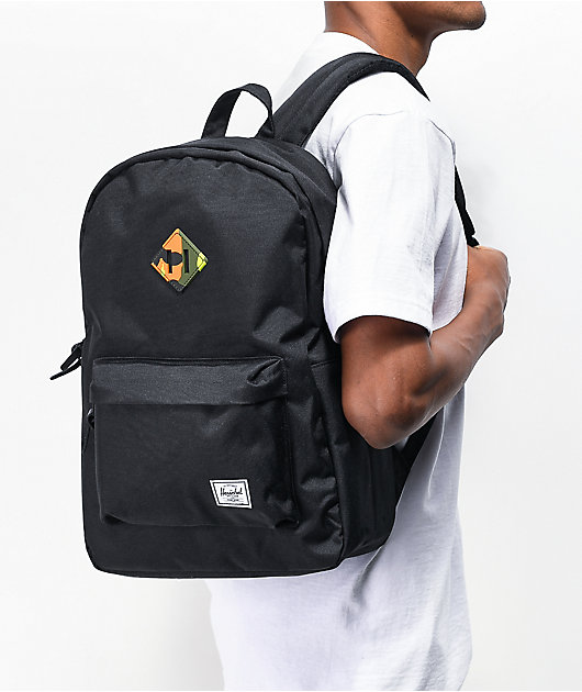 Herschel heritage black deals