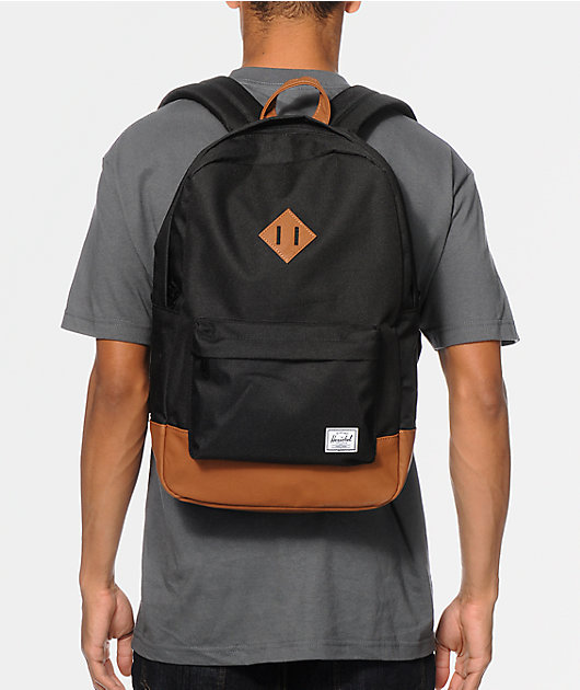 Herschel Supply Co. Heritage Black Tan Backpack