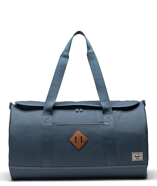 Blue overnight bag top