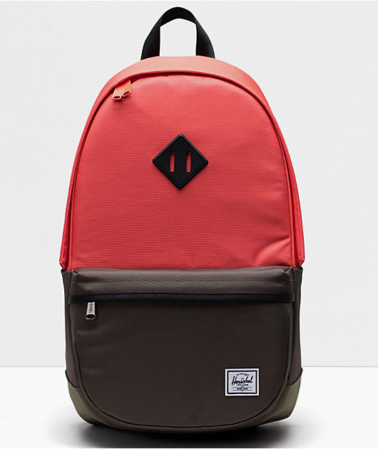 Herschel Supply Co. Heritage Pro Hot Coral Ivy Backpack