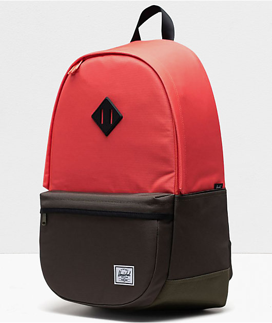 Herschel Supply Co. Heritage Pro Hot Coral Ivy Backpack Zumiez