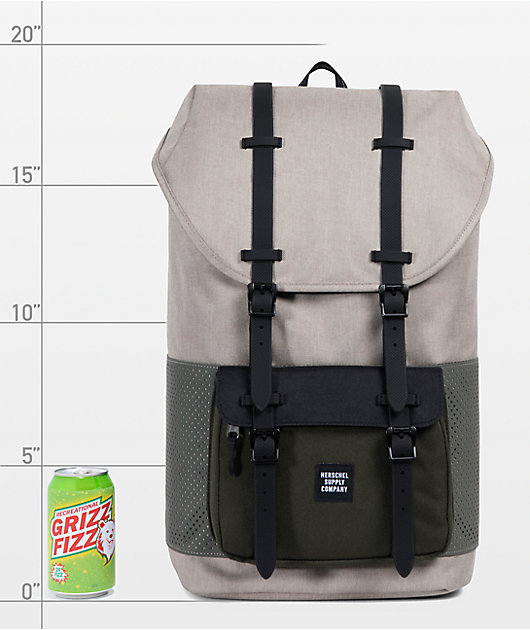 herschel little america forest green