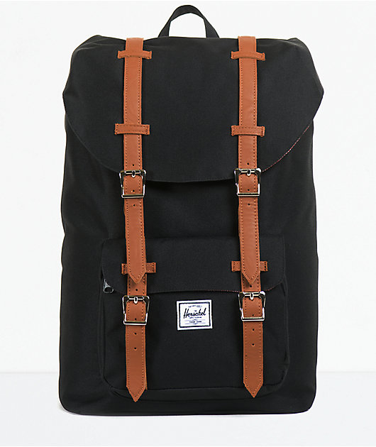 herschel little america mid volume black