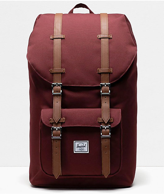 Herschel backpack red and black best sale