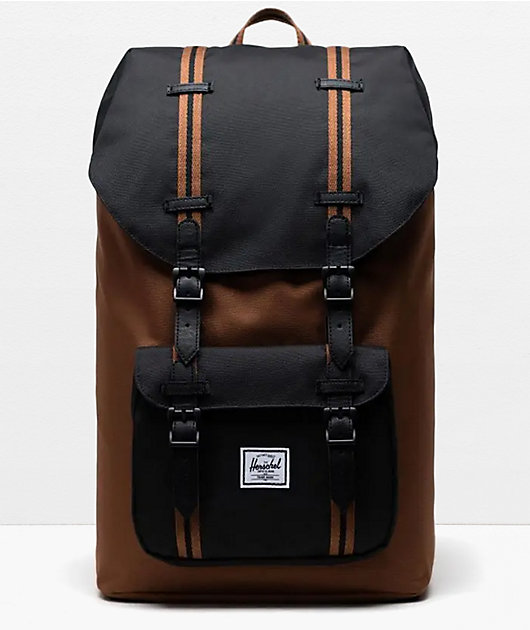 Herschel Supply Little America Saddle Black Backpack Zumiez