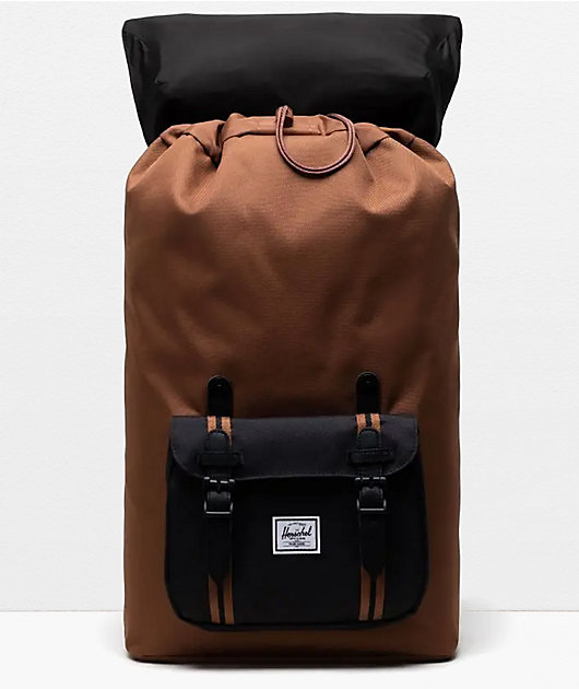 Herschel Supply Little America Saddle Black Backpack Zumiez