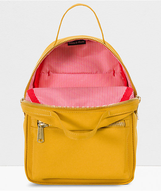 herschel yellow mini backpack