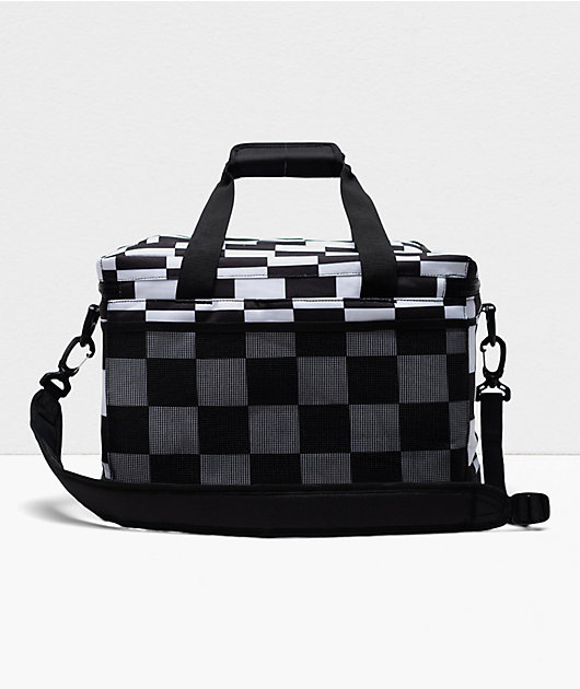 Herschel Supply Co. Pop Quiz Black & White Checkered Lunch Bag