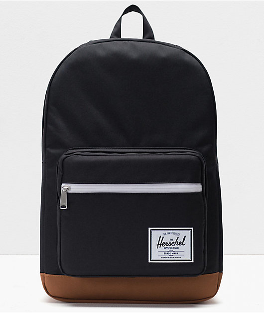 Herschel Supply Co. Pop Quiz Black & Saddle Backpack