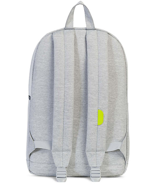 herschel pop quiz light grey crosshatch