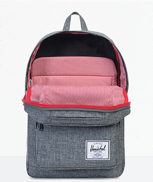 raven crosshatch herschel backpack