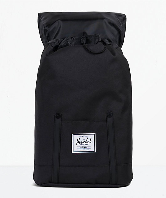 black neoprene lunch bag