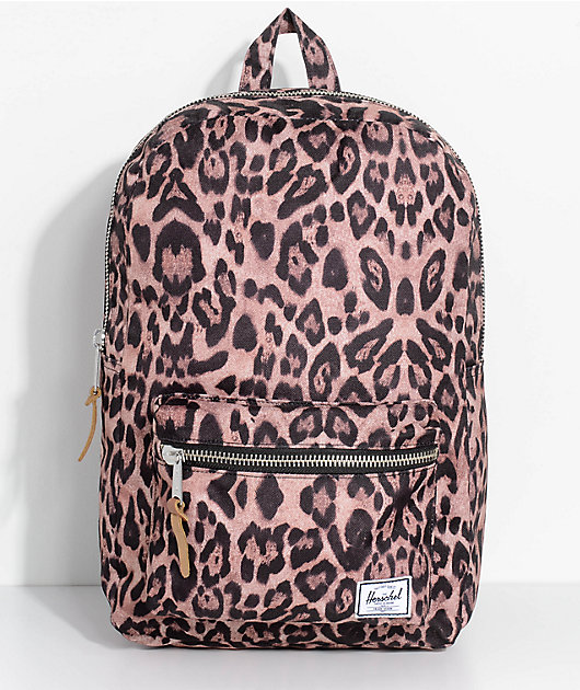 herschel leopard backpack