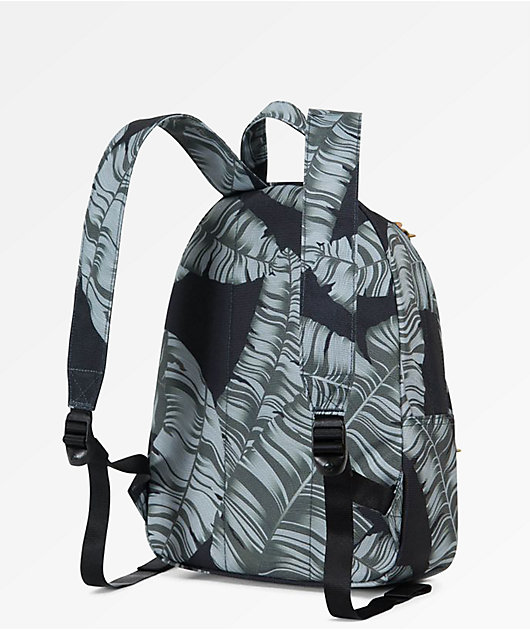 herschel black palm backpack