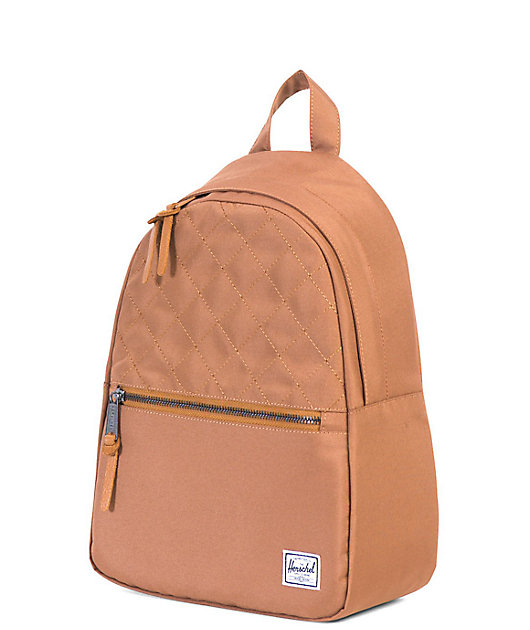 herschel caramel backpack