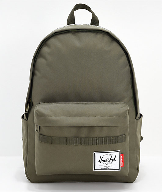 herschel green backpack