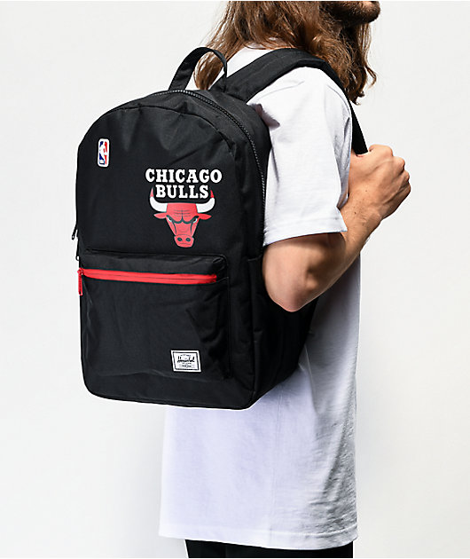 Herschel Supply x NBA Chicago Bulls Settlement Black & Red Backpack