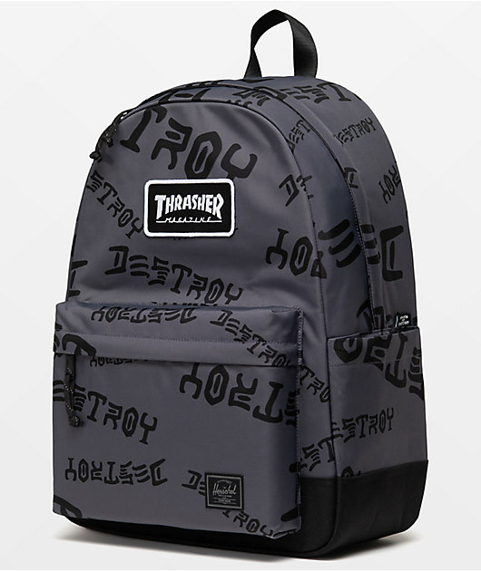 Herschel Supply Co. x Thrasher Destroy Black Backpack | Zumiez