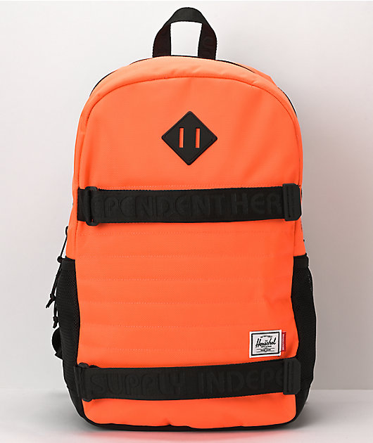 Bright orange backpack best sale