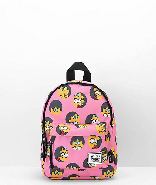 HerschelSupply ×ザ・シンプソンズ ショルダーミニバッグ Herschel x The Simpsons Classic Maggie Simpson Pink Mini