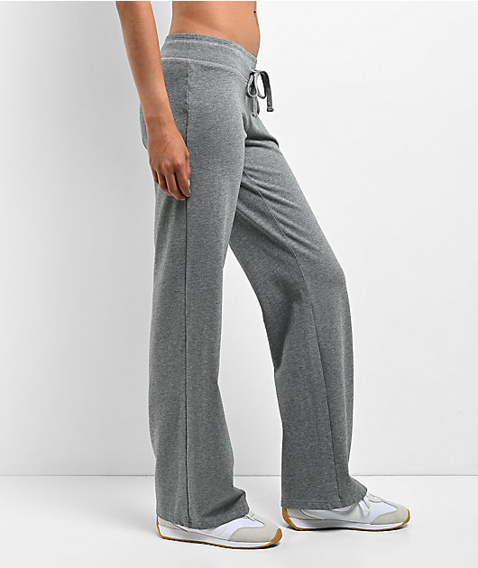 Hespurus Knit Grey Wide Leg Sweatpants