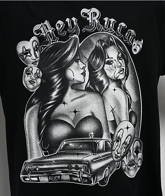 Hey Ruca Mirror Mirror Black T-Shirt